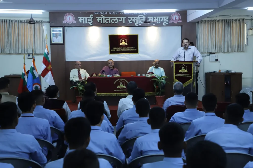 Cadets listening to a guest speaker in the CSM-AFPI hall