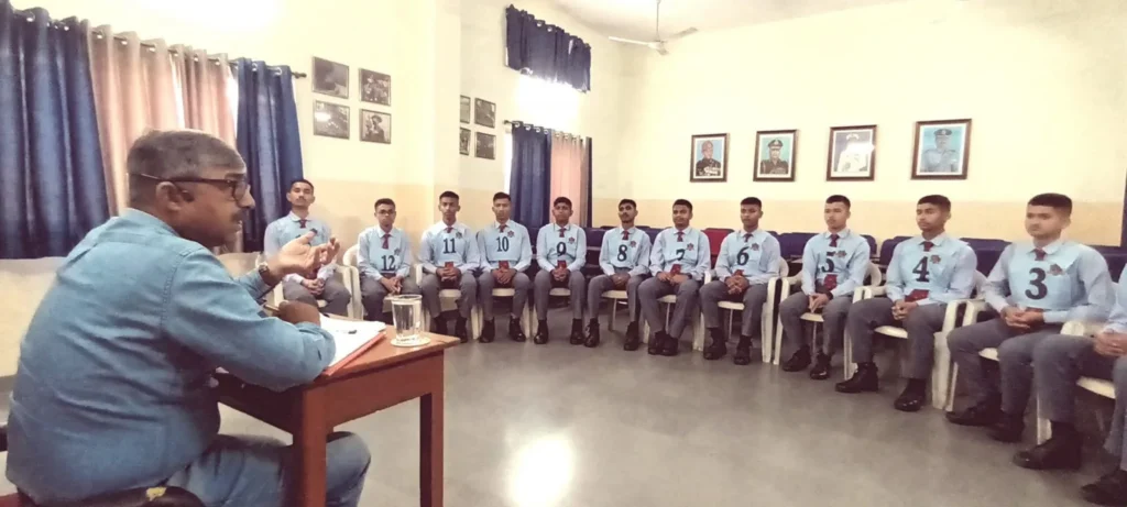 Candidates seated in a circle for a group discussion practice